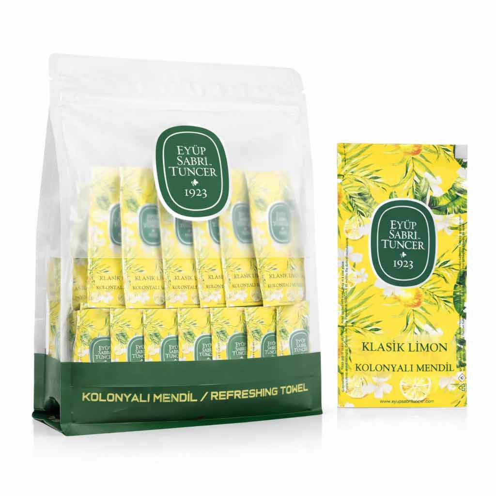 مناديل أيوب صبري تونجر Eyup Sabri Tuncer Classic Lemon المنعشة حجم صغير - 150 قطعة