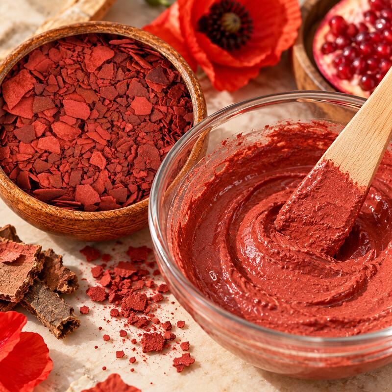 Natural Moroccan Aker Fassi Botanical Tint Powder - Poppy & Pomegranate