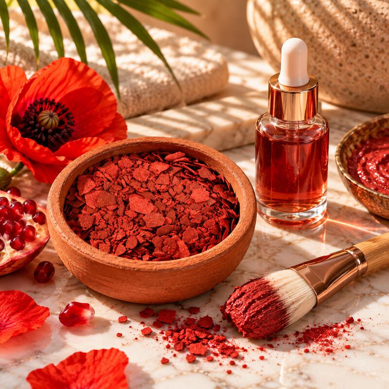 Natural Moroccan Aker Fassi Botanical Tint Powder - Poppy & Pomegranate