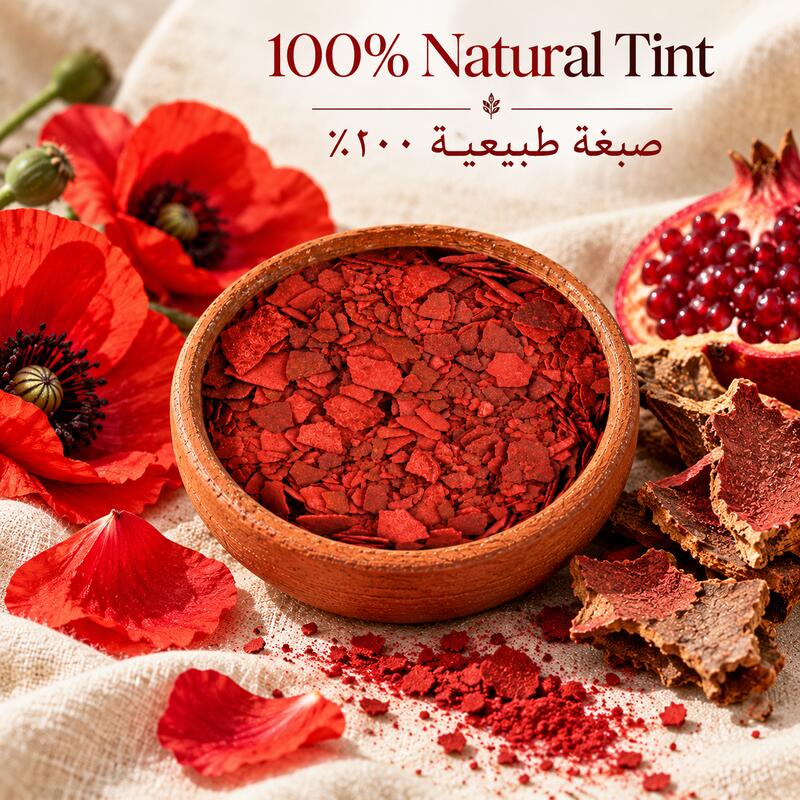 Natural Moroccan Aker Fassi Botanical Tint Powder - Poppy & Pomegranate
