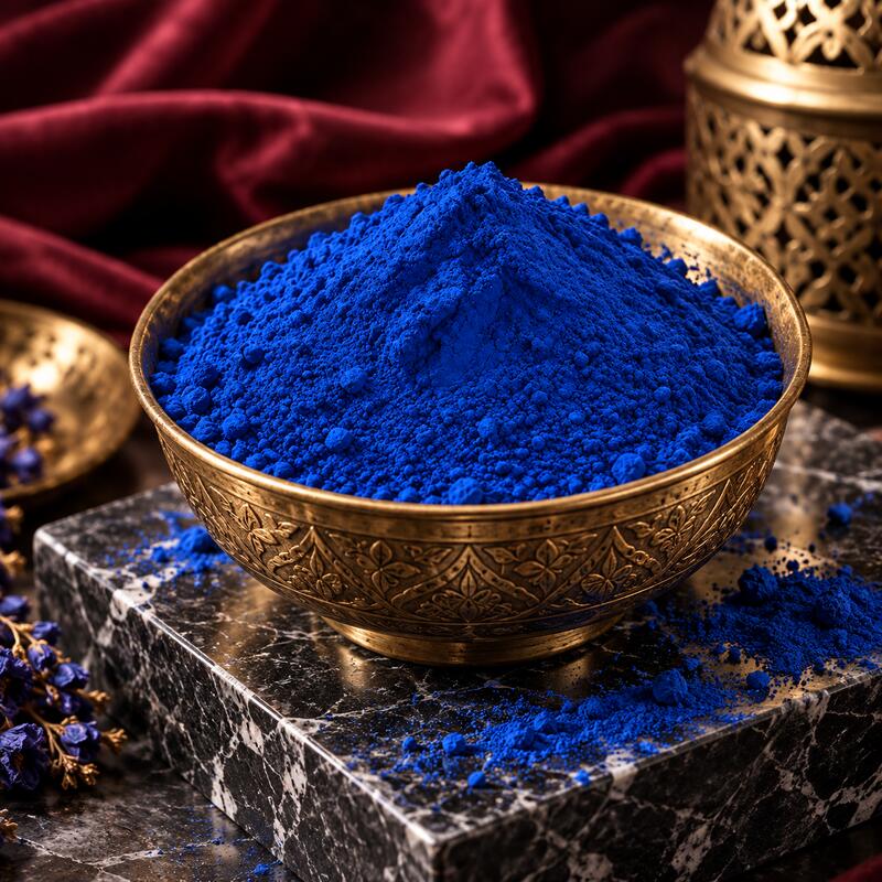 بودرة النيلة الزرقاء المغربية النقية – خام 100%