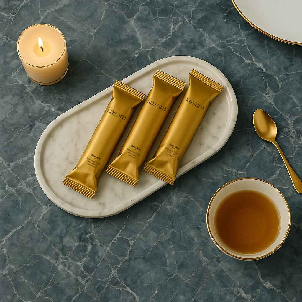 منشفة كسارا Kasara Amber Spice المعطرة خالية من الكحول - ساخنة أو باردة