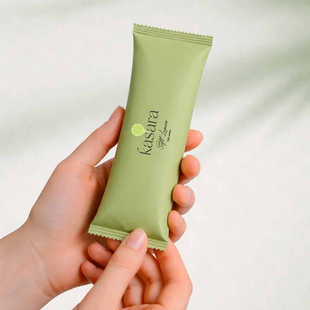 منشفة كسارا Kasara Soft Lime المبللة المعطرة خالية من الكحول - ساخنة أو باردة