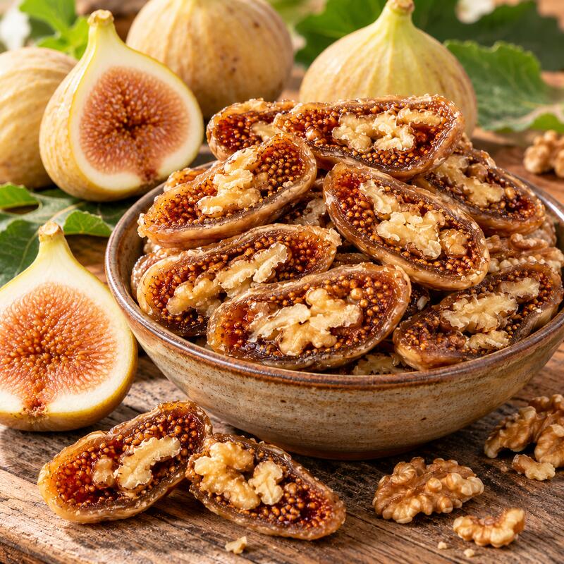 Turkish Dried Figs with Walnuts - Dried Fruit & Nut Mix - 500 g