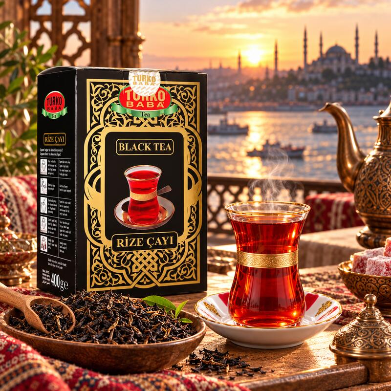 توركو بابا شاي تركي أسود الذهبي 400 جرام