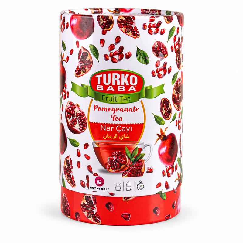 Turko Baba Turkish Pomegranate Fruit Tea Powder with Fruit Pieces, 200g
