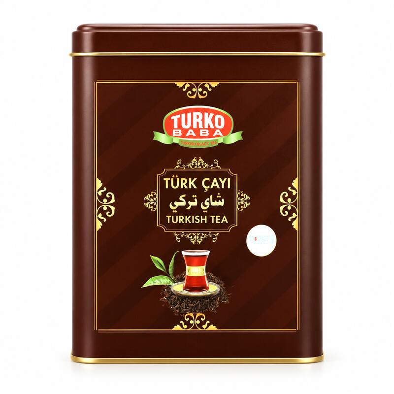 Turko Baba Turkish Black Tea Leaves, Traditional Loose Tea, 500g Tin