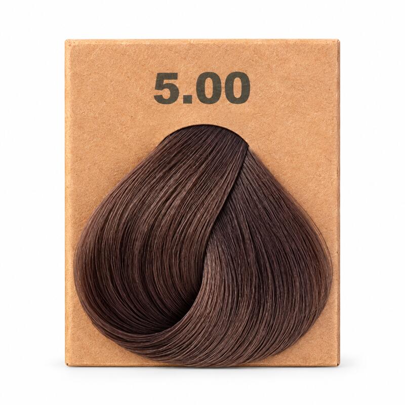 BioMagic Light Brown 5.00 Permanent Hair Dye Cream with Argan Oil