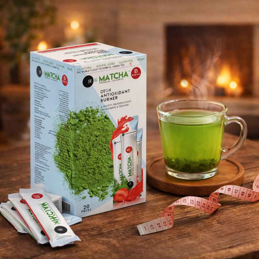 Premium Japanese Matcha Green Tea Sticks 20 Pieces Detox