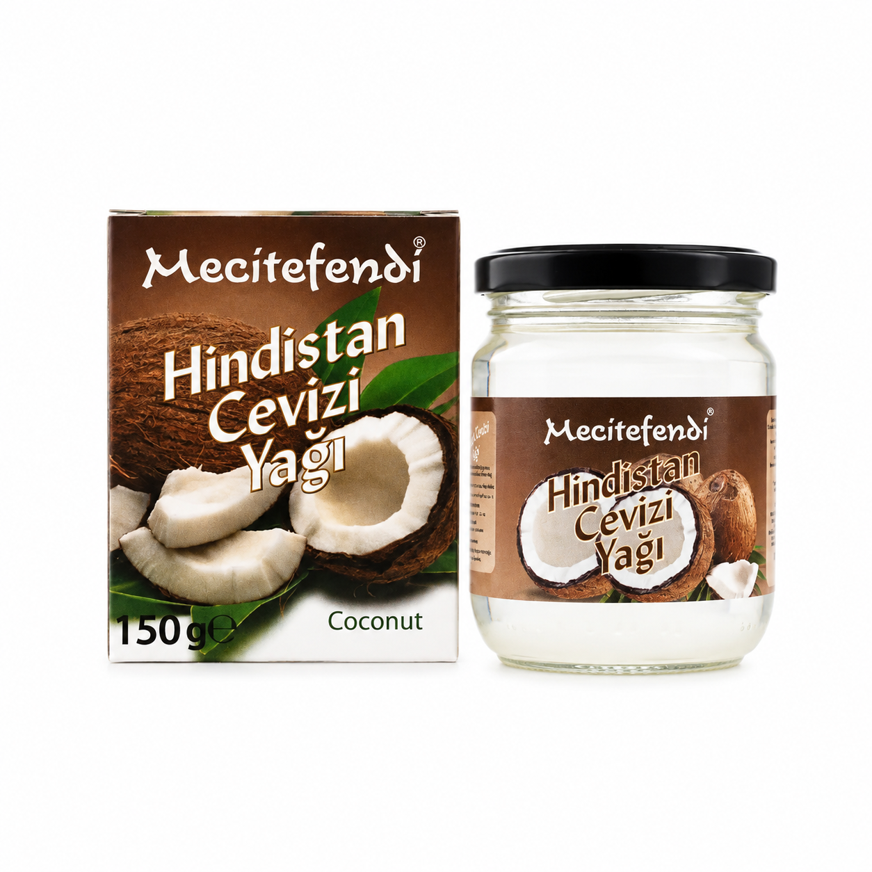 Mecitefendi Cold-Pressed 100% Coconut Oil (Cocos nucifera) – 150g