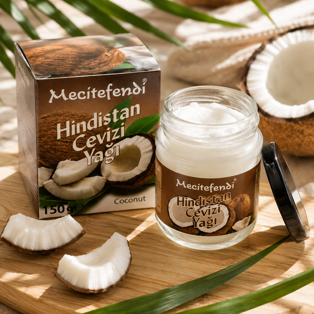 Mecitefendi Cold-Pressed 100% Coconut Oil (Cocos nucifera) – 150g
