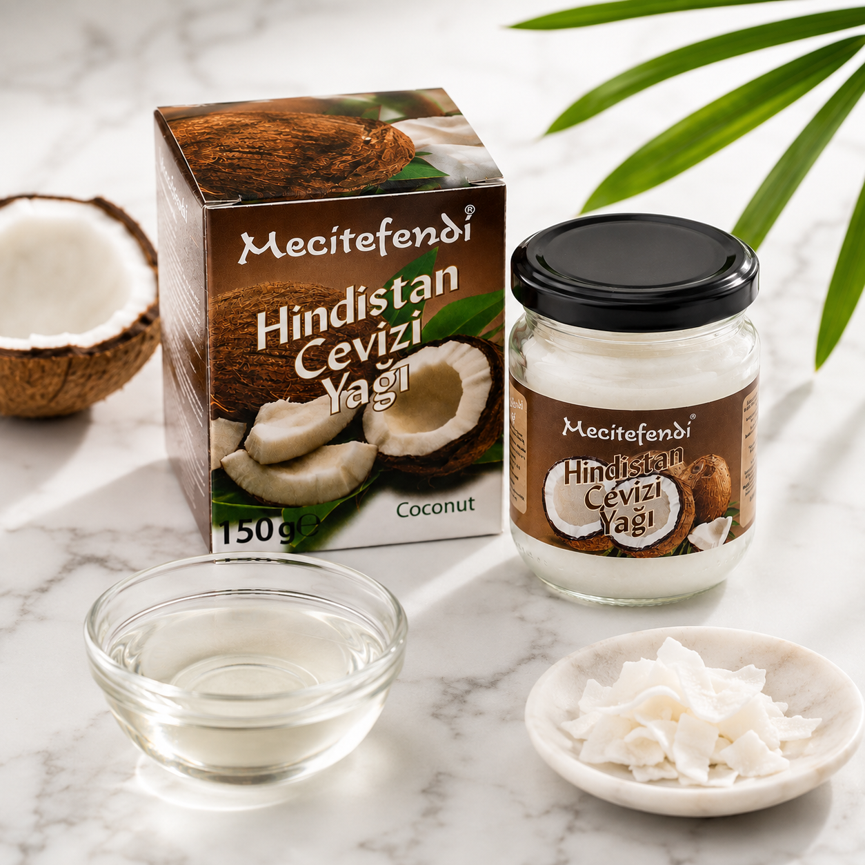 Mecitefendi Cold-Pressed 100% Coconut Oil (Cocos nucifera) – 150g