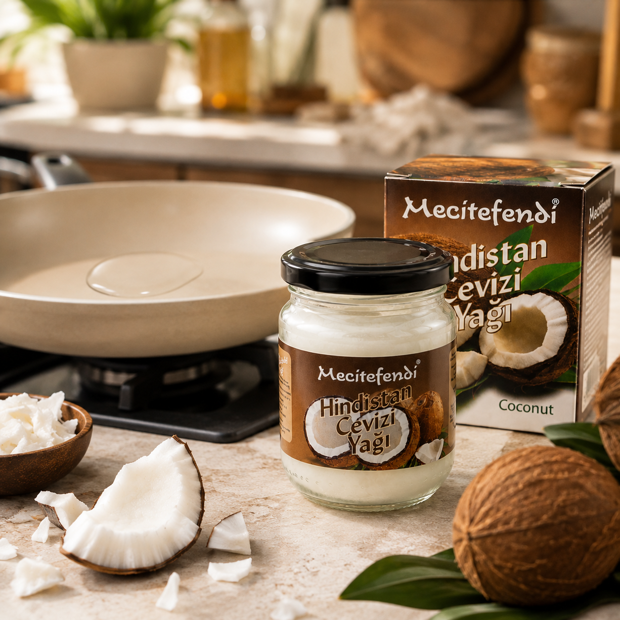 Mecitefendi Cold-Pressed 100% Coconut Oil (Cocos nucifera) – 150g