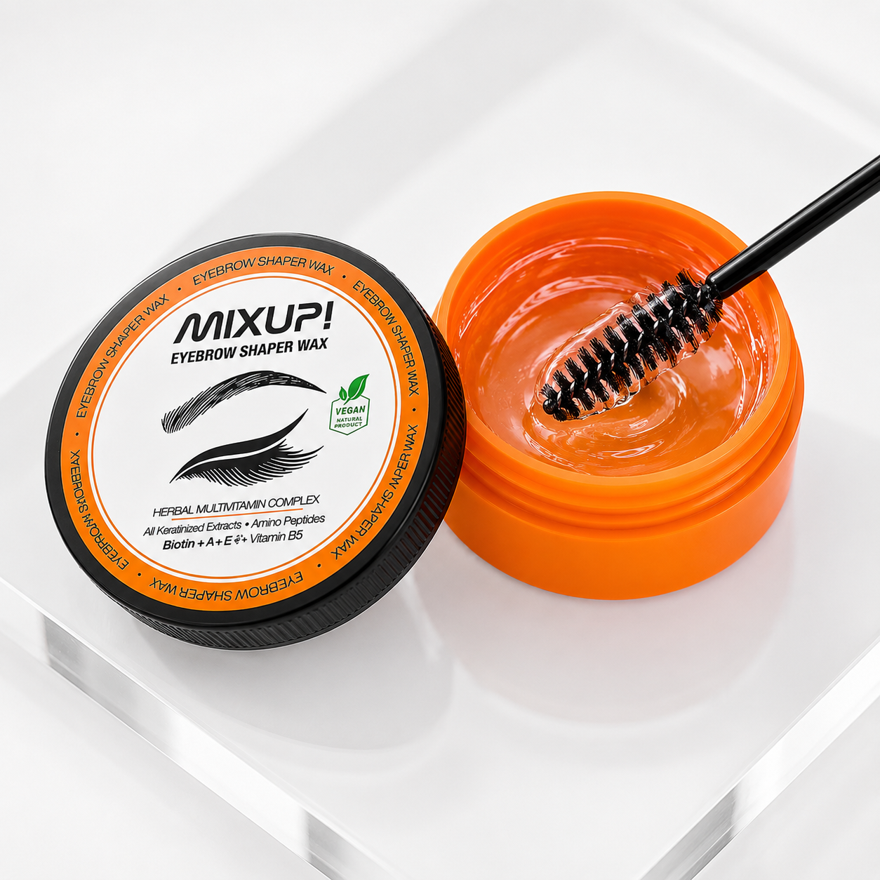 Mixup Nourishing Eyebrow Wax for Shaping and Styling
