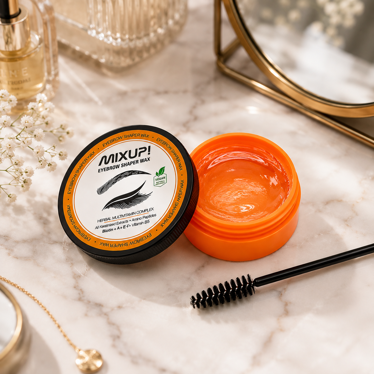 Mixup Nourishing Eyebrow Wax for Shaping and Styling