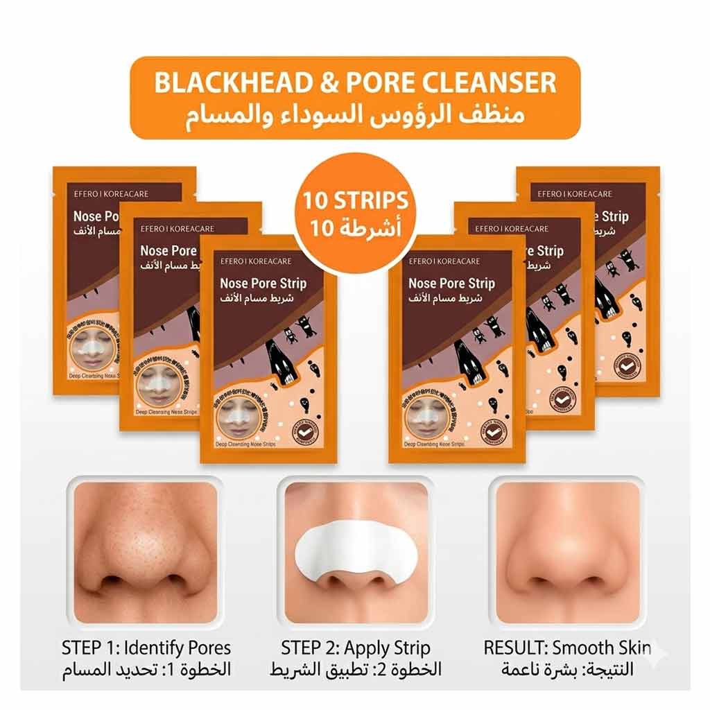 Mjcare Nose Patch Blackhead & Pore Cleansing Nose Strips (10 Pack)