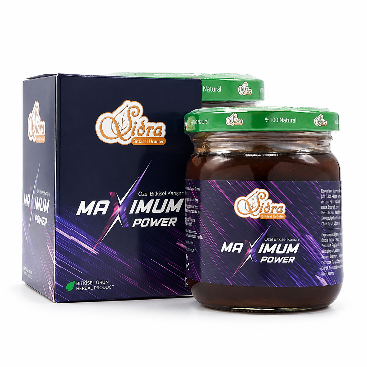 Sidra Maximum Power Herbal Paste - Plant-Based Herbal Blend - 240g