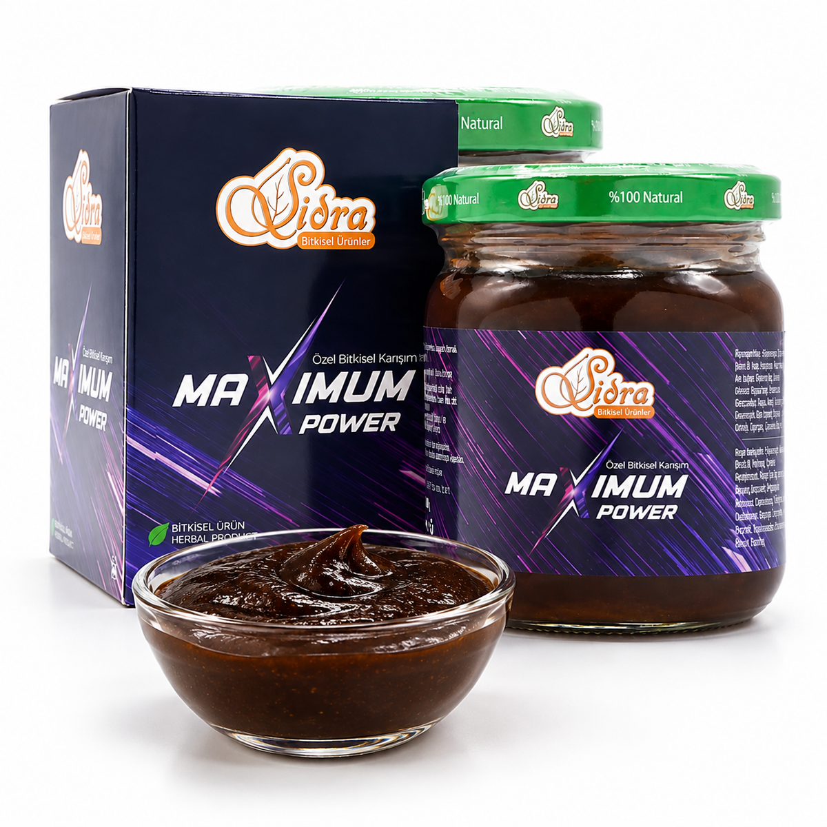 Sidra Maximum Power Herbal Paste - Plant-Based Herbal Blend - 240g