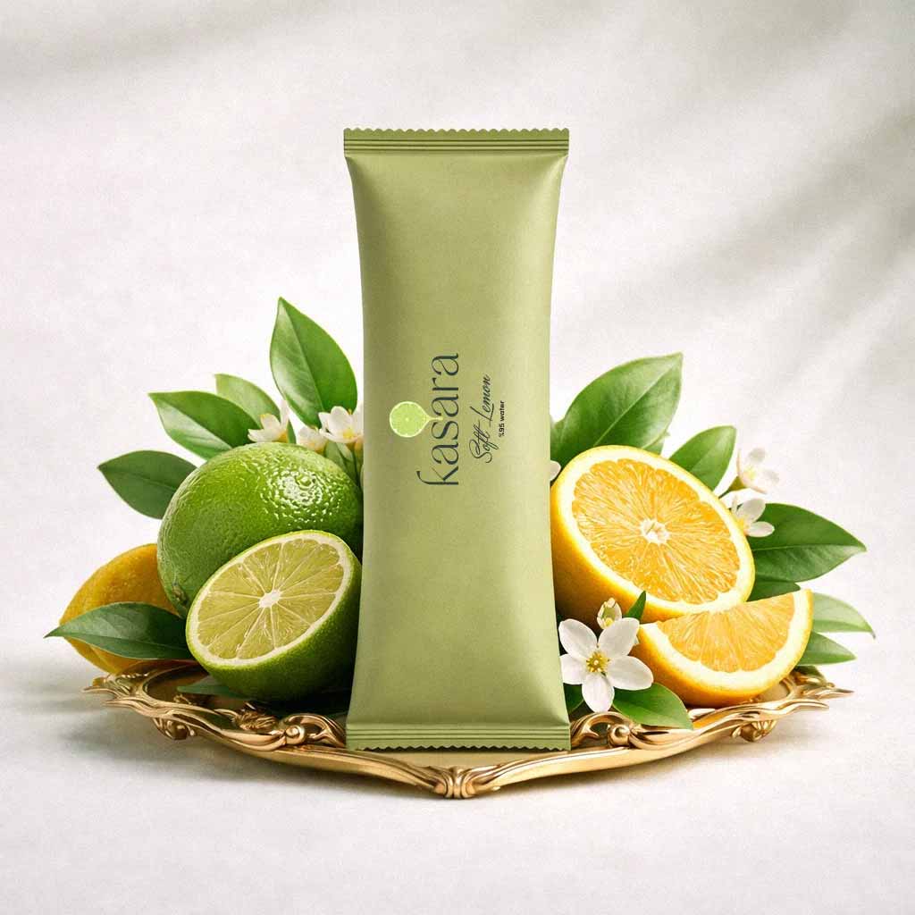 منشفة معطرة - برائحة الليمون المنعش (للاستخدام الساخن أو البارد) خالية من الكحول