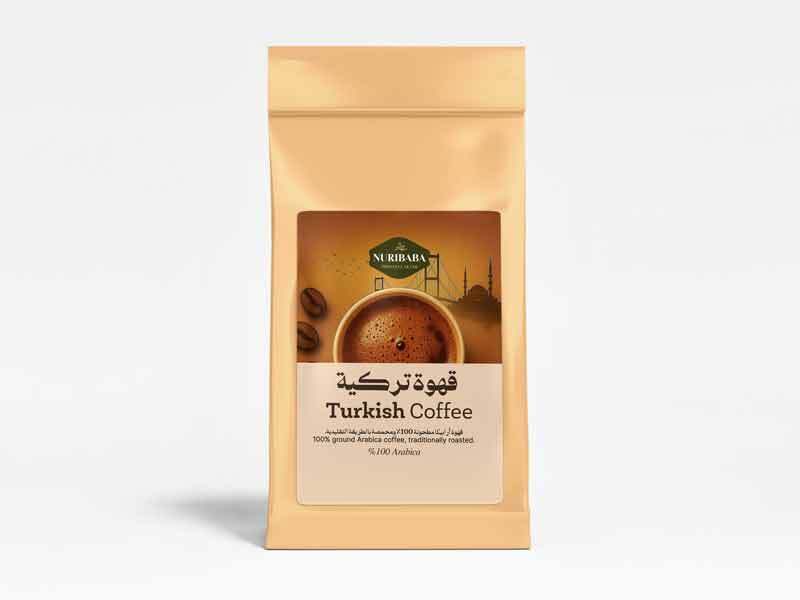 قهوة تركية مطحونة 100% أرابيكا محمصة على الطريقة التقليدية