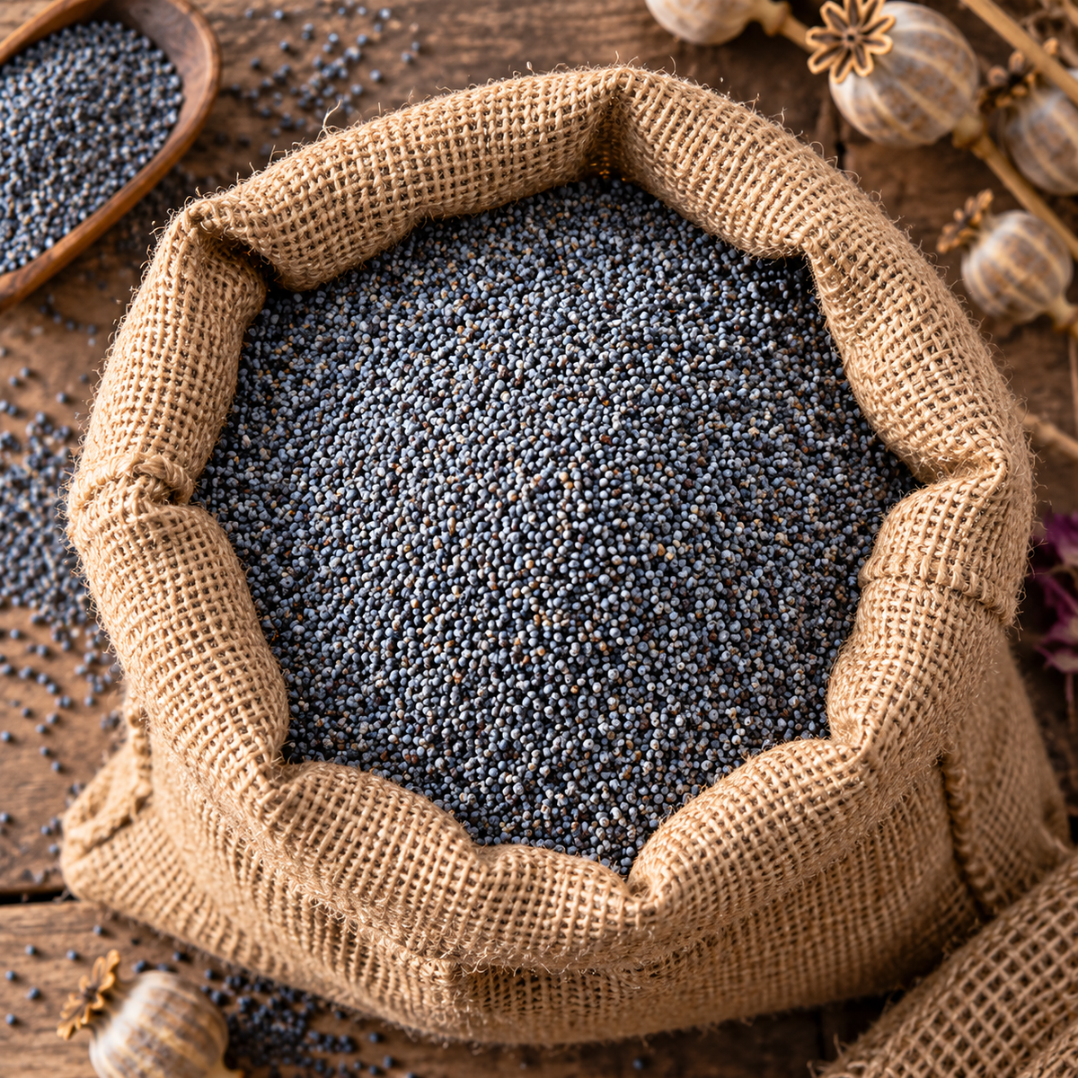 Turkish Organic Blue Poppy Seeds for Baking - 200g, 400g