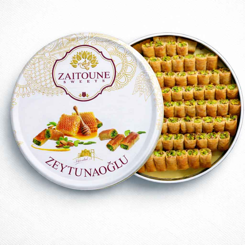 Zaitoune Sweets Pistachio Fingers with Honey 500g